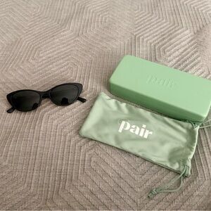 Pair Eyewear The Ella Black Cat-Eye Sunglasses